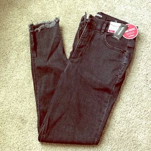 Super High Wasted Denim Perfect Ankle Leggings
